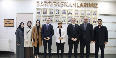 Saadet Partisi Belediye Başkan adaylarından Baro Başkanı Yıldız'a ziyaret