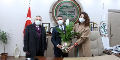 Medar Hastanesi’nden Başkan Abdurrahim Burak’a ziyaret