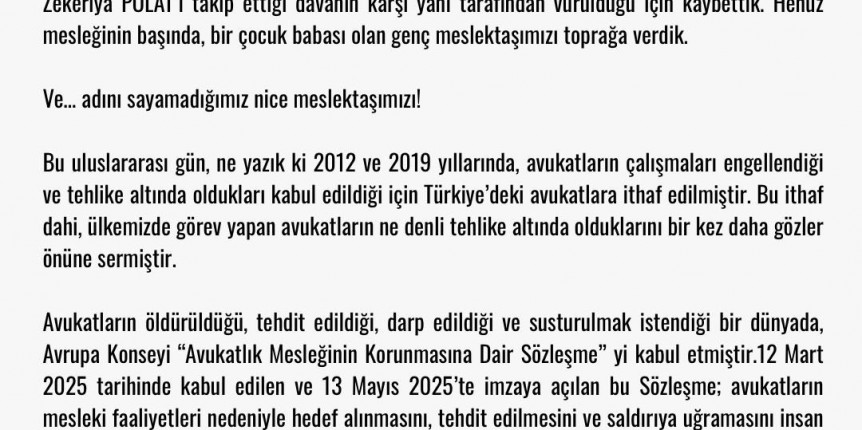 TBMM’DE BULUNAN AVUKAT VE HUKUKÇU VEKİLLERE SESLENİYORUZ!