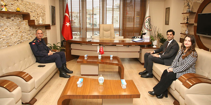 Komutan Erbağ'dan Başkan Adıyaman'a iade-i ziyaret