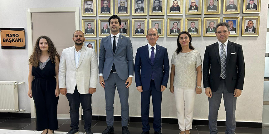 Adalet Komisyonu Başkanı Paça'dan Baro Başkanı Adıyaman'a iade-i ziyaret