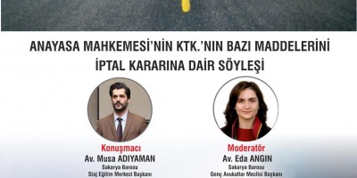 ANAYASA MAHKEMESİNİN KTK .’NIN BAZI MADDELERİNİ İPTAL KARARINA DAİR SÖYLEŞİ