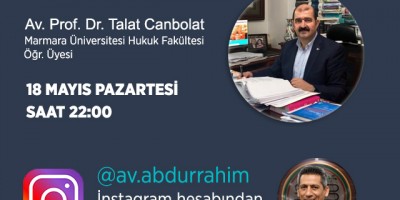 COVİD 19'UN İŞ HUKUKUNA VE AVUKATLIK BÜROLARINA ETKİSİ KONULU CANLI YAYIN