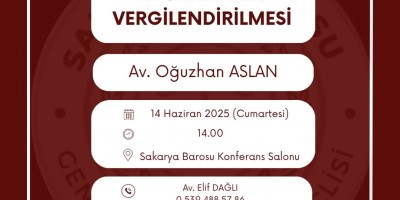 AVUKATLARIN VERGİLENDİRİLMESİ KONULU EĞİTİM