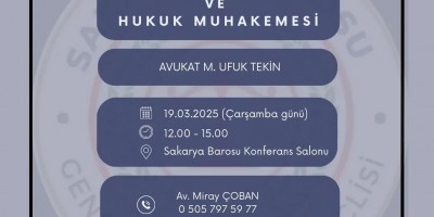 DİLEKÇE TEKNİKLERİ VE HUKUK MUHAKEMESİ EĞİTİMİ