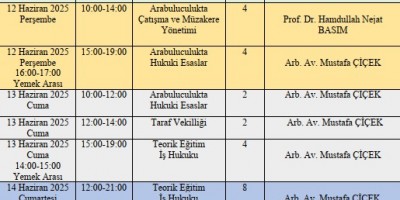 İş Hukukunda Uzman Arabuluculuk
