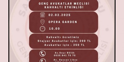 Genç Avukatlar Meclisi Kahvaltı Etkinliği