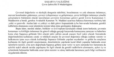Baro Sapanca Gölü için harekete geçti