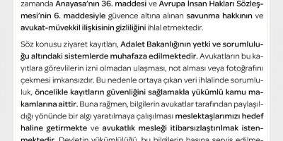 Avukat-Müvekkil Gizliliği İhlal Edilemez