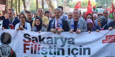 Baro Başkanı Yıldız Büyük Filistin Yürüyüşü'ne katıldı