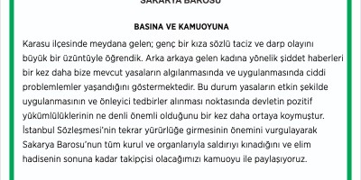 Karasu'daki elim hadisenin sonuna kadar takipçisi olacağız