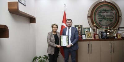 Memleket Partisi Büyükşehir Belediye Başkan Adayı Sarı'dan Yıldız'a ziyaret